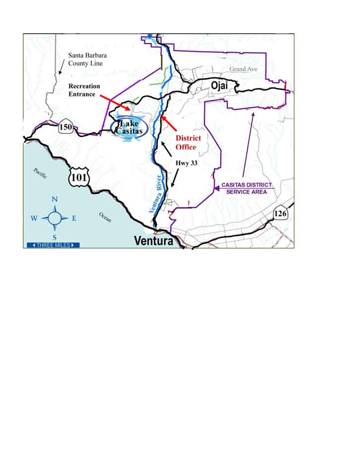 Map of District Casitas MWD District Map